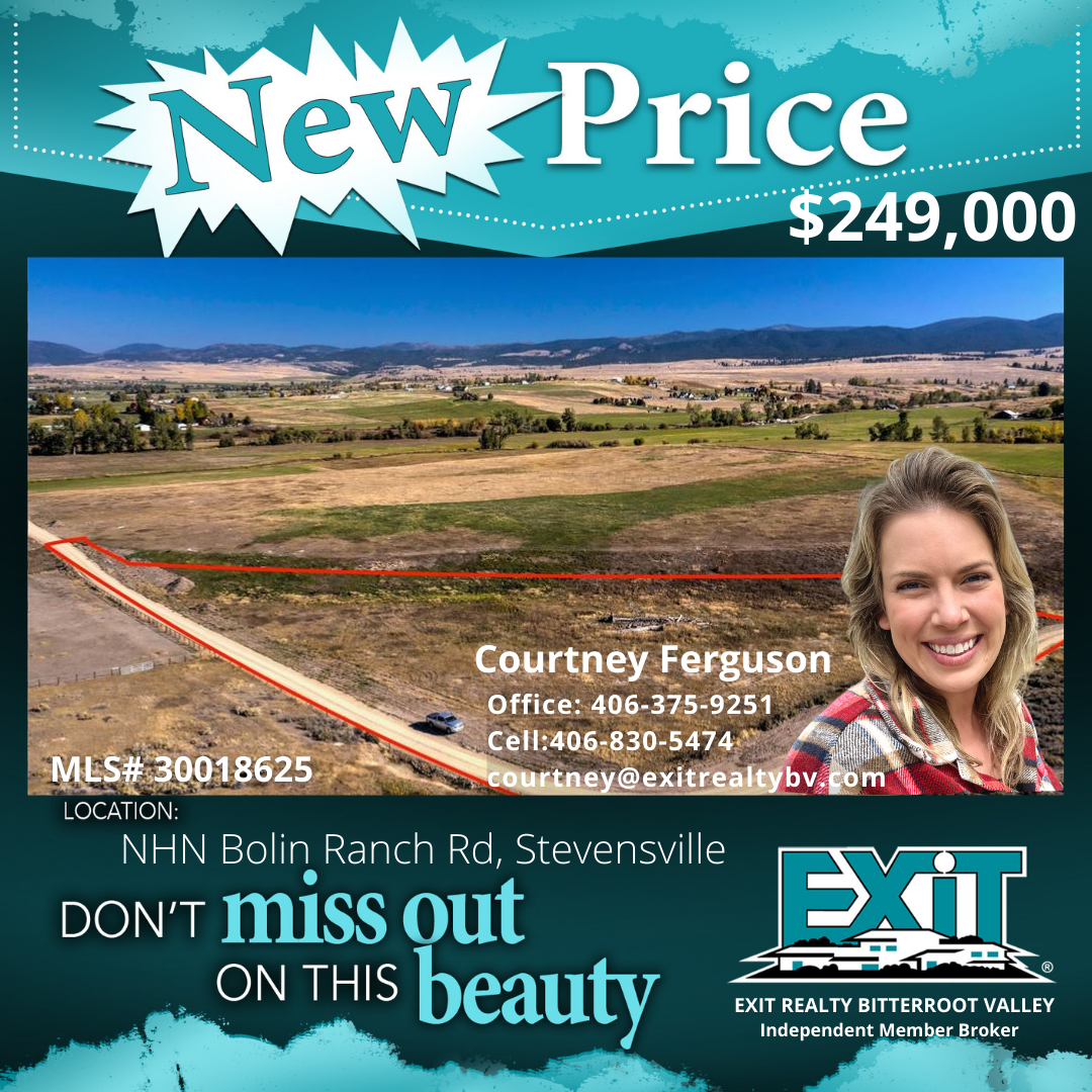 NHN Bolin Ranch Rd, Stevensville New Price!